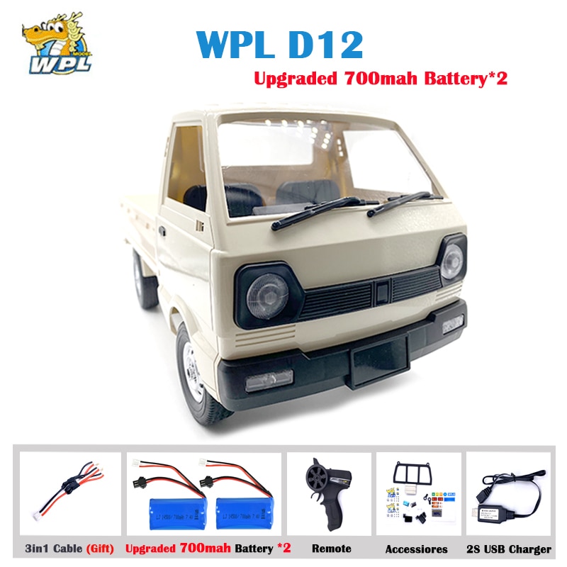 WPL D12 1:10 2WD RC ڵ, ùķ̼ 帮Ʈ  Ʈ..